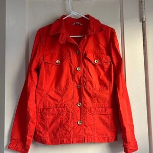 CAbi Bright Orange Utility Jacket